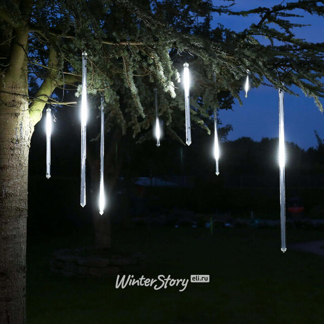 Светодиодная гирлянда Тающая Сосулька 0.8 м, 96 холодных белых LED ламп, соединяемая, IP44 Snowhouse (Сноухаус)