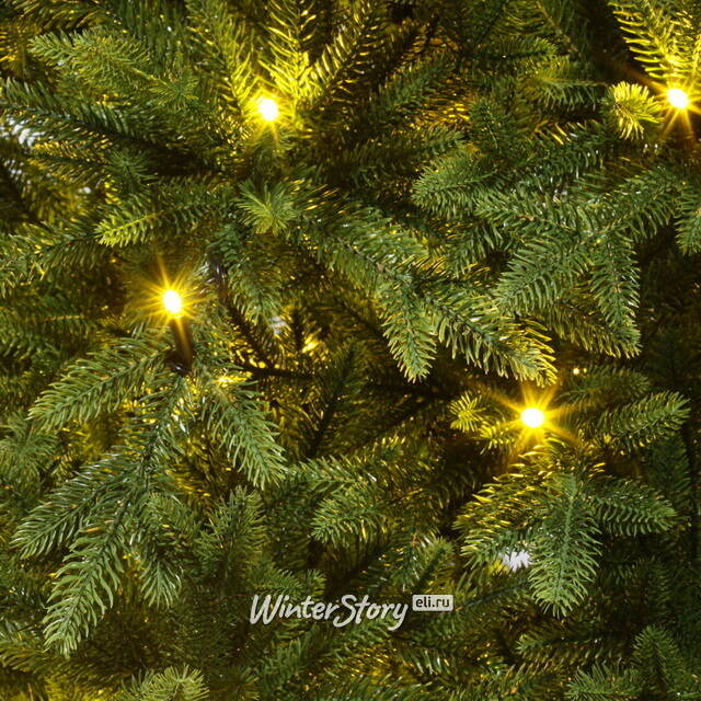 Искусственная елка с лампочками Сириус 185 см, теплые белые лампы, ЛИТАЯ 100% ElkaDe