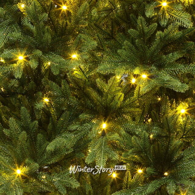 Искусственная елка с лампочками Сириус 185 см, теплые белые лампы, ЛИТАЯ 100% ElkaDe