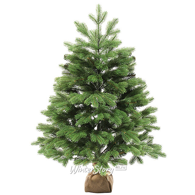 Настольная елка в мешочке Северное Сияние Премиум 60 см, ЛИТАЯ 100% Царь Елка
