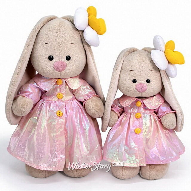 Мягкая игрушка Зайка Ми в перламутровом плаще 32 см коллекция Город Budi Basa