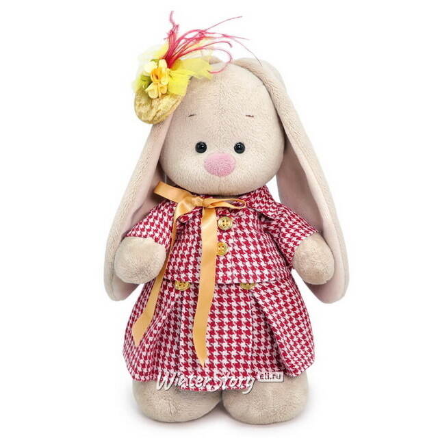 Мягкая игрушка Зайка Ми в костюме из твида 25 см Budi Basa