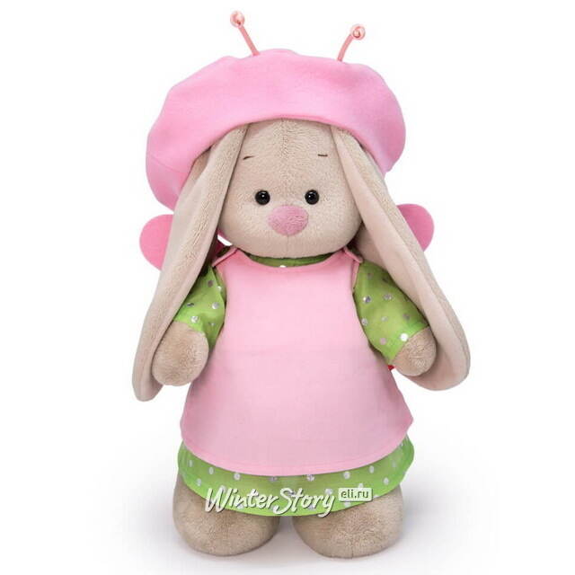 Мягкая игрушка Зайка Ми в костюме бабочки 25 см коллекция Город Budi Basa