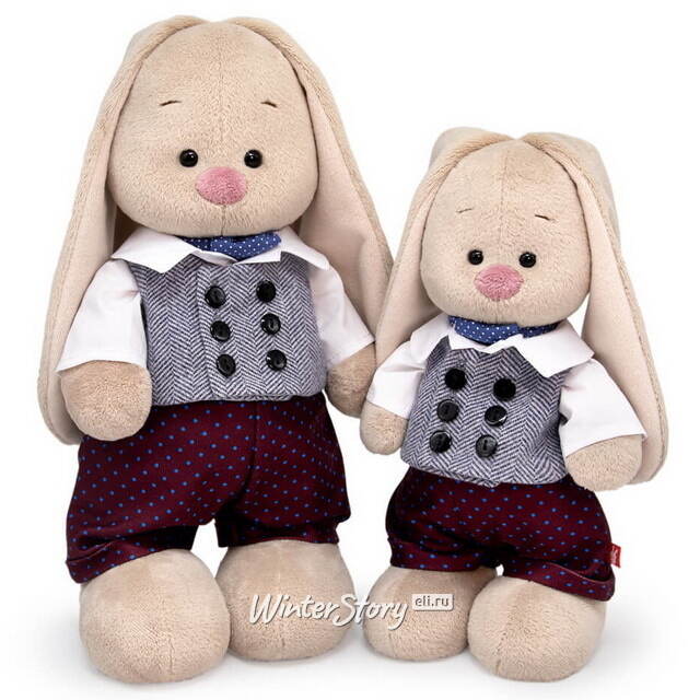 Мягкая игрушка Зайка Ми в костюмчике 25 см Budi Basa