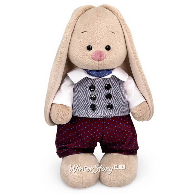 Мягкая игрушка Зайка Ми в костюмчике 25 см Budi Basa