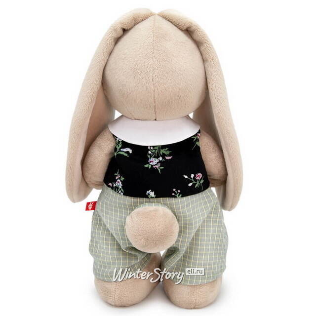 Мягкая игрушка Зайка Ми в клетчатых штанишках и жилете 32 см Budi Basa