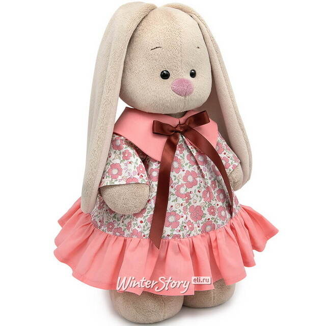 Мягкая игрушка Зайка Ми в платье с цветами 32 см Budi Basa