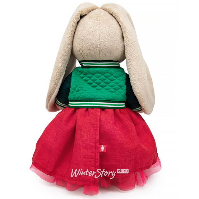 Мягкая игрушка Зайка Ми в бомбере с земляничкой 32 см Budi Basa (Буди Баса)