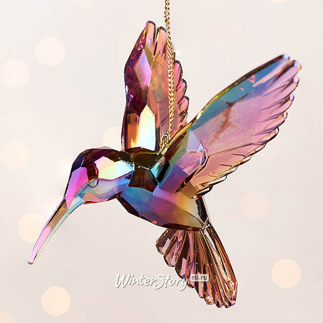 Елочная игрушка Колибри Crystal Bronze 10 см, подвеска Kurts Adler