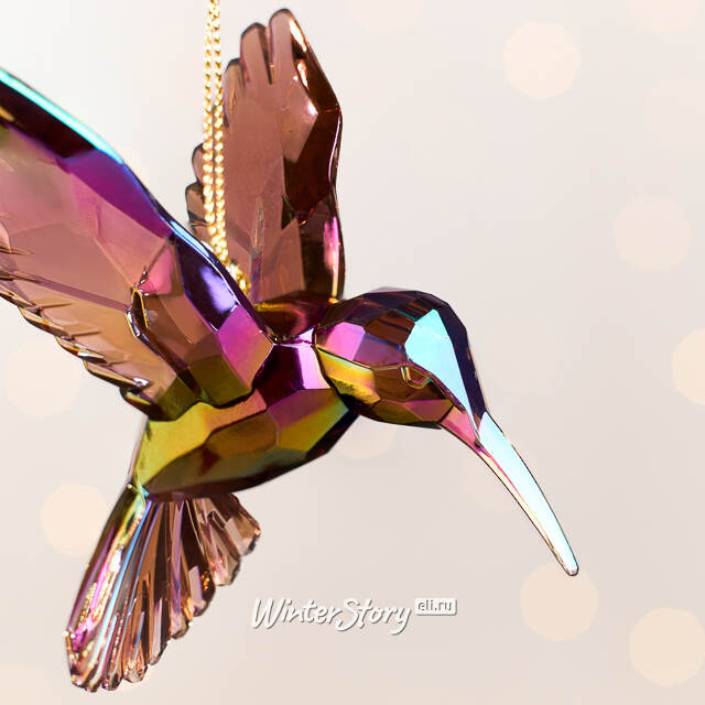 Елочная игрушка Колибри Crystal Bronze 10 см, подвеска Kurts Adler