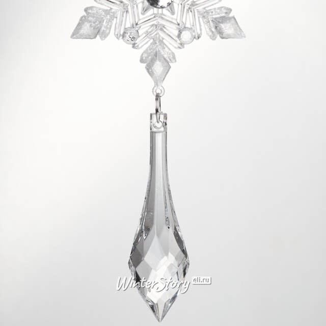 Елочная игрушка Снежинки Хрустальной Долины 21 см, подвеска Kurts Adler