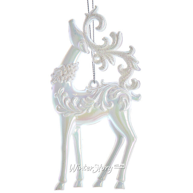 Елочная игрушка Олень Харрисон 9 см, подвеска Kurts Adler