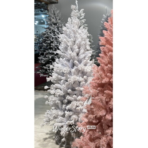 Искусственная белая елка Teddy White заснеженная 210 см, ЛЕСКА + ПВХ A Perfect Christmas
