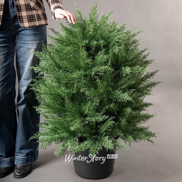 Искусственная туя в кашпо Даника 1 м шаровидная, ЛИТАЯ 100% Max Christmas (Макс Кристмас)