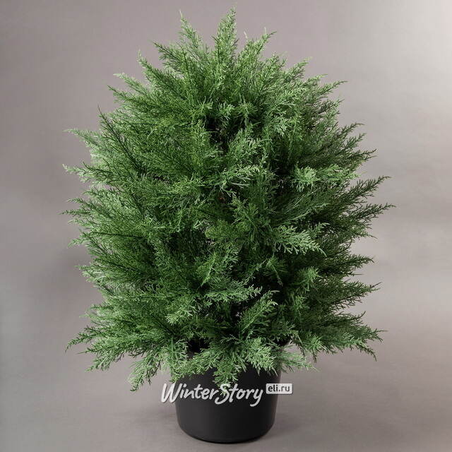 Искусственная туя в кашпо Даника 1 м шаровидная, ЛИТАЯ 100% Max Christmas (Макс Кристмас)
