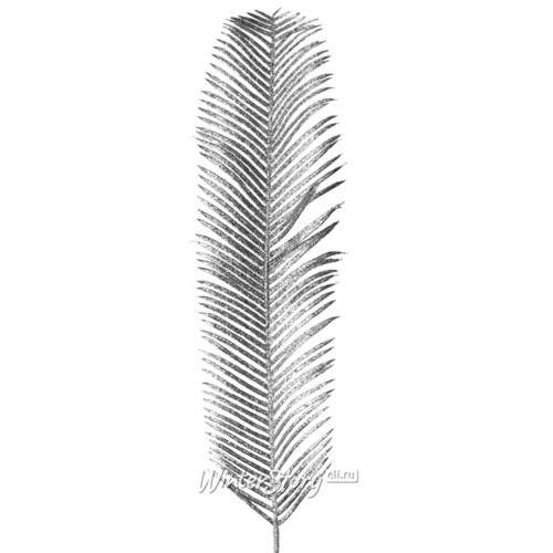 Декоративный лист Ослепительный Риверан 42 см, серебряный Peha