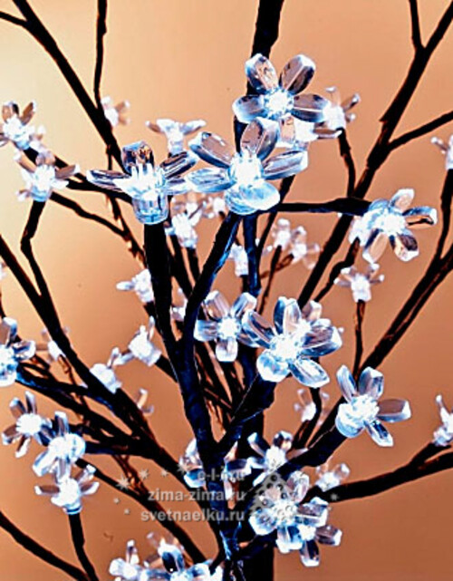 Светодиодное дерево "Сакура", 200 см, уличное, 304 ХОЛОДНЫХ БЕЛЫХ LED ламп Ели Пенери