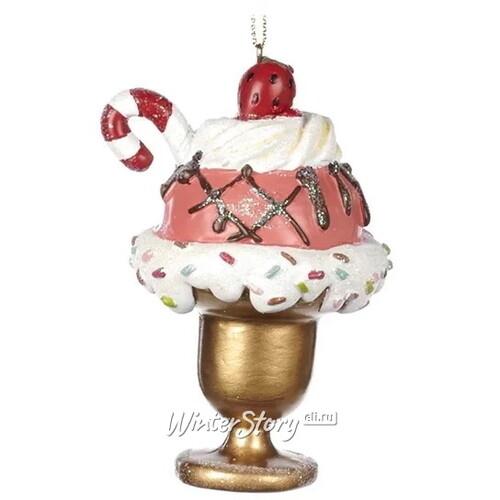Елочная игрушка Мороженое с карамелью - Maison du Sucre 10 см, подвеска Goodwill