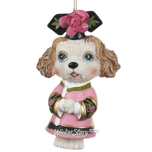 Елочная игрушка Собачка Спаниель 10 см Goodwill