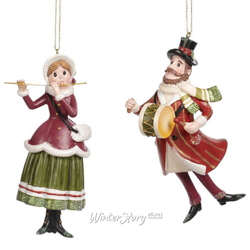 Елочная игрушка Леди Энджи с флейтой - Christmas Carol 11 см, подвеска Goodwill