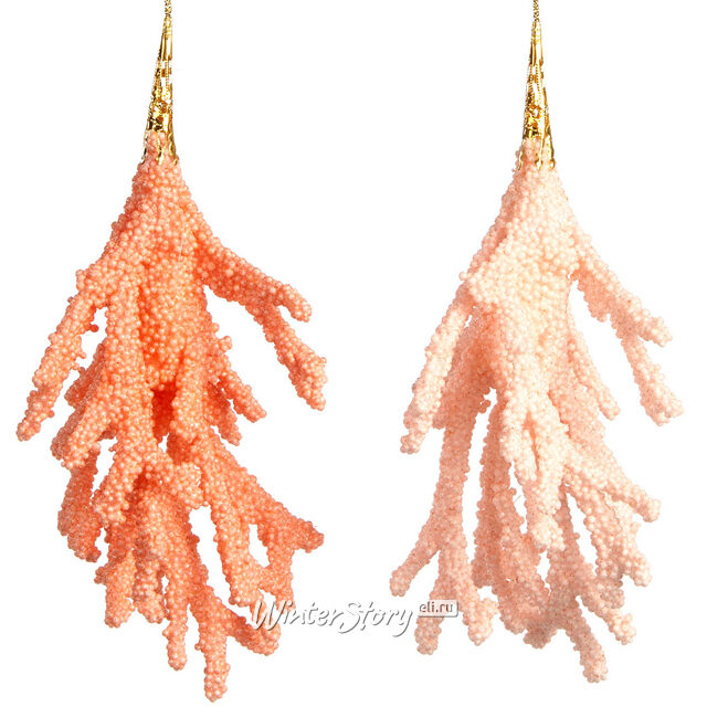 Ёлочная игрушка Коралл Пелле дэ Ангело 18 см, подвеска Goodwill