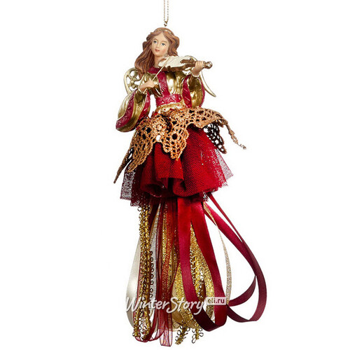 Елочная игрушка Венецианский Ангел 20 см со скрипкой, подвеска Goodwill