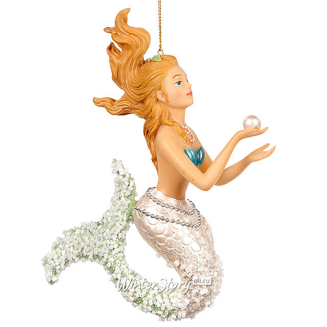 Елочная игрушка Русалка с Жемчугом 19 см, подвеска Goodwill