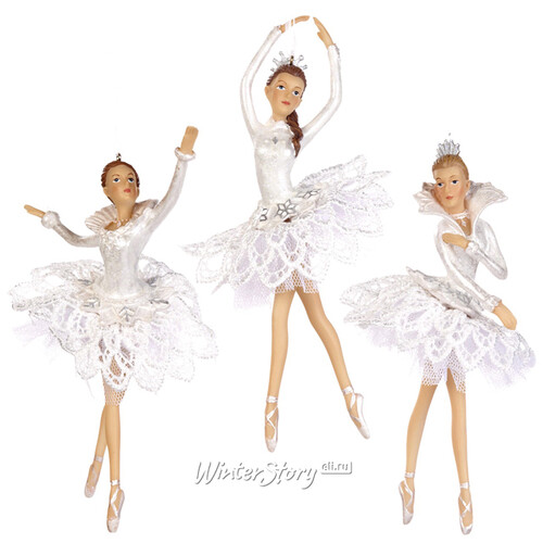 Елочная игрушка Балерина - Ледяная королева 18 см в танце, подвеска Goodwill