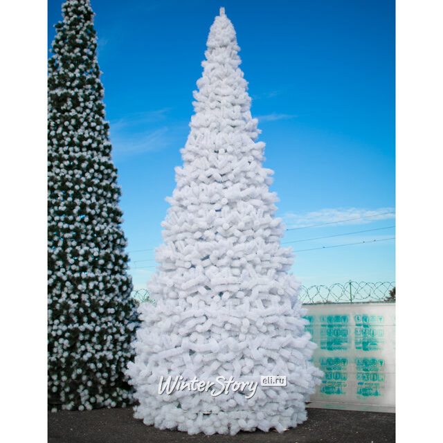 Уличная каркасная елка Уральская белая 29 м, ЛЕСКА GREEN TREES