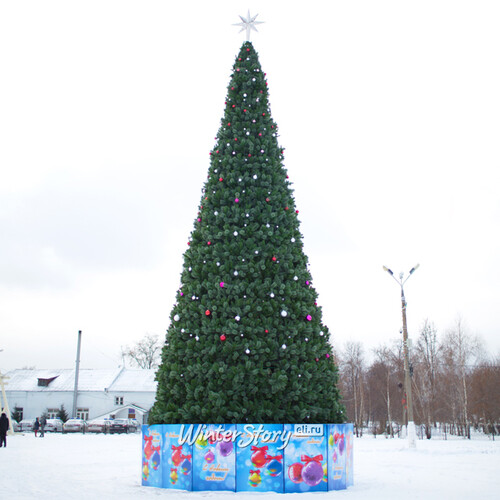 Уличная елка Уральская 42 м каркасная, ЛЕСКА GREEN TREES