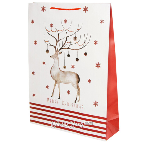 Подарочный пакет Fairy Christmas - Волшебный Олень 45*33 см Due Esse Christmas