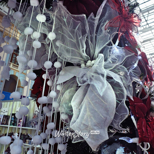 Арка с украшениями Королевская пуансеттия 240*120 см, эксклюзивная дизайнерская работа Снегурочка