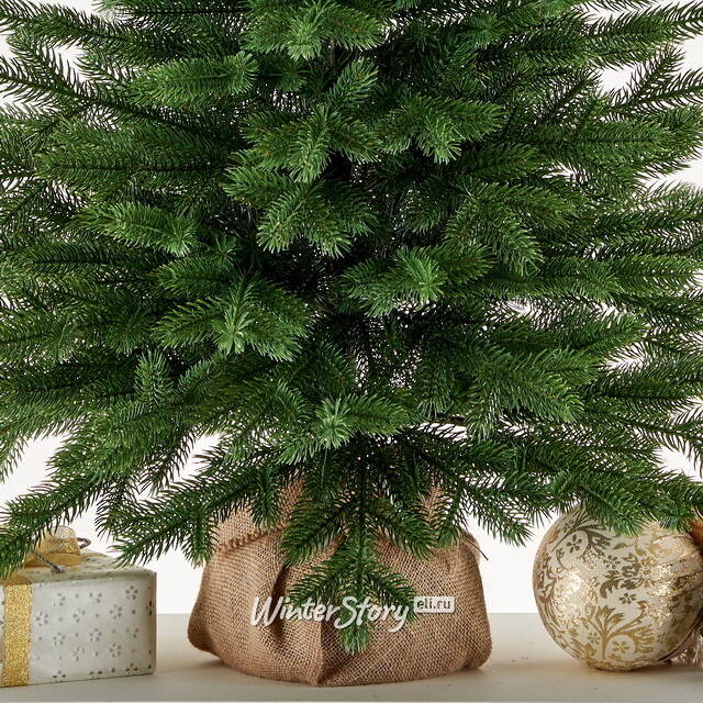 Настольная елка в мешочке Версальская 90 см, ЛИТАЯ 100% Max Christmas