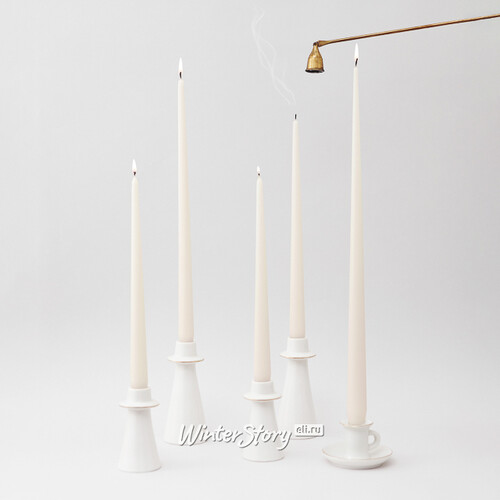 Высокая свеча 42 см Андреа Velvet кремовая Candleslight
