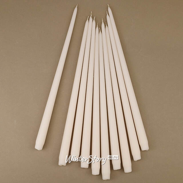 Высокая свеча 40 см Андреа кремовая Candleslight