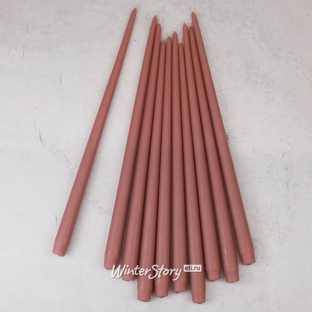 Высокая свеча 40 см Андреа Velvet кофе латте Candleslight