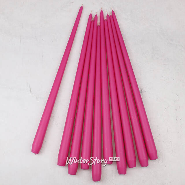 Высокая свеча 40 см Андреа Velvet фуксия Candleslight