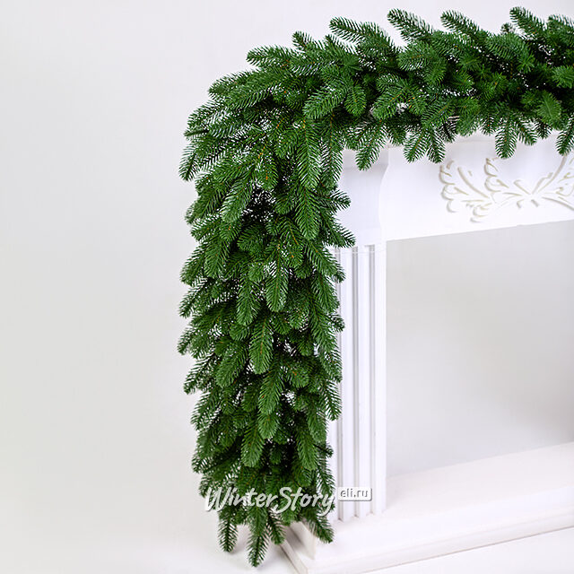 Хвойная гирлянда Афродита 240 см, ЛИТАЯ 100% Царь Елка
