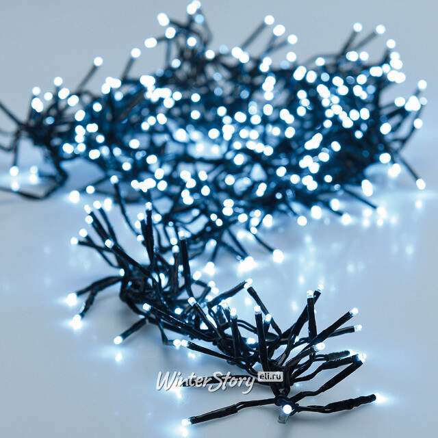 Светодиодная гирлянда Млечный путь - Cluster Lights 2.4 м, 192 холодных белых MINILED ламп, черный ПВХ BEAUTY LED
