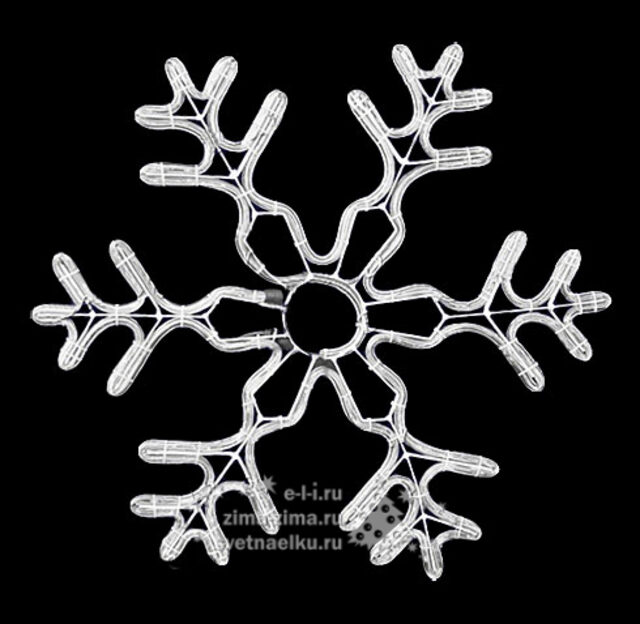 Снежинка светодиодная, уличная, 80x80cm, холодный белый, IP44 BEAUTY LED