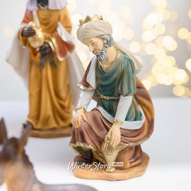 Рождественский вертеп Богословский Сюжет 15 см, 11 фигурок Due Esse Christmas