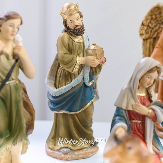 Рождественский вертеп Богословский Сюжет 15 см, 11 фигурок Due Esse Christmas