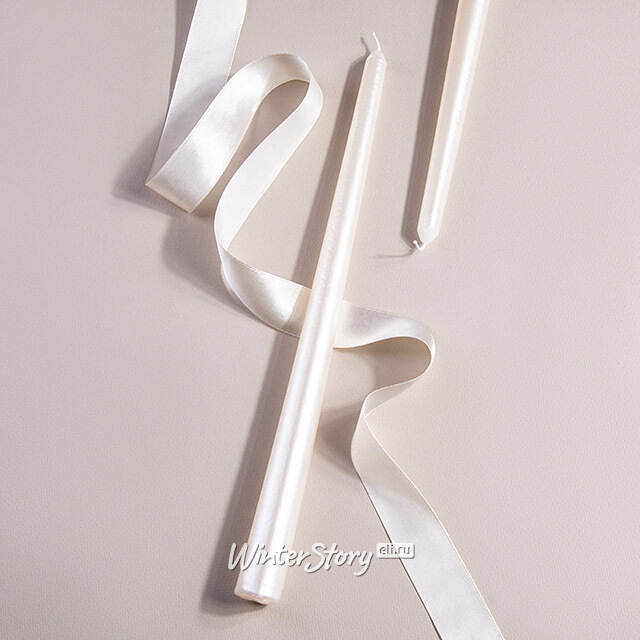 Высокая свеча Agrate Brianza 30 см белая Due Esse Christmas