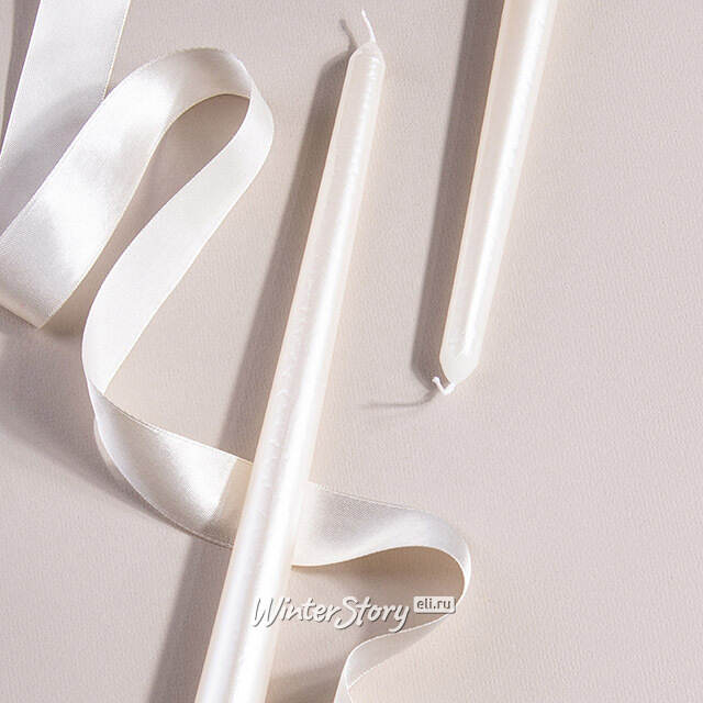 Высокая свеча Agrate Brianza 30 см белая Due Esse Christmas