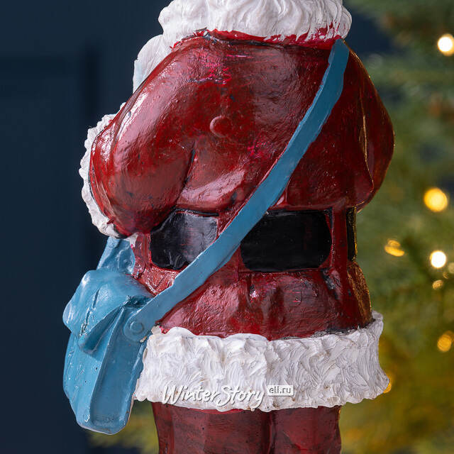 Новогодняя фигурка Санта Клаус со свитком 20 см Due Esse Christmas