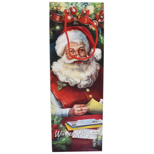 Пакет для бутылки Senior Claus 36*12 см Due Esse Christmas