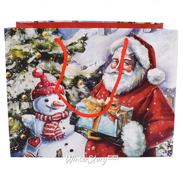 Подарочный пакет Picturesque Eve 23*18 см Due Esse Christmas (Ду Эссе Кристмас)