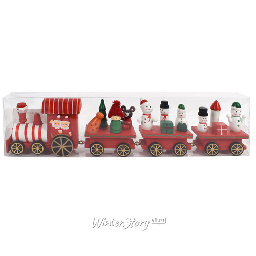 Декоративная фигурка Поезд в Лапландию 32 см Due Esse Christmas