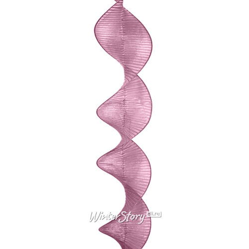Декоративная лента Spirale 180*13 см розовая Due Esse Christmas