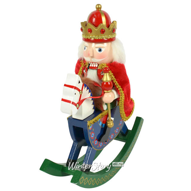 Декоративная фигурка Щелкунчик на Лошадке-Качалке 30 см Due Esse Christmas
